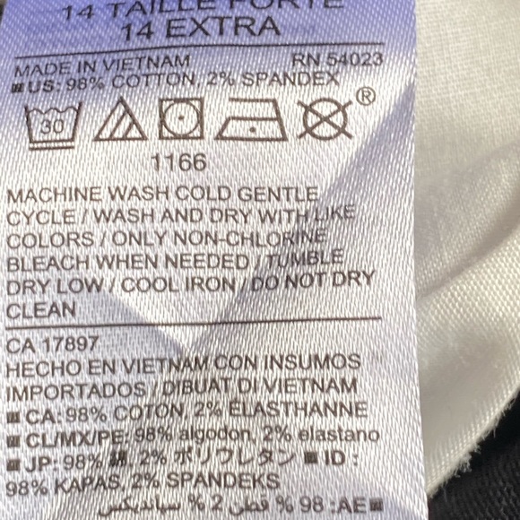 Old Navy Girls 14 Plus Adjustable Twill Chinos - Picture 5 of 6